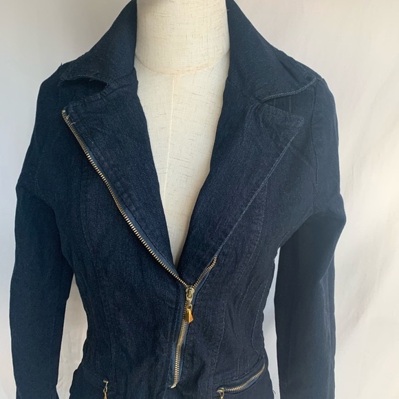 M. Michel stretch jean jacket size Small - Picture 4 of 12